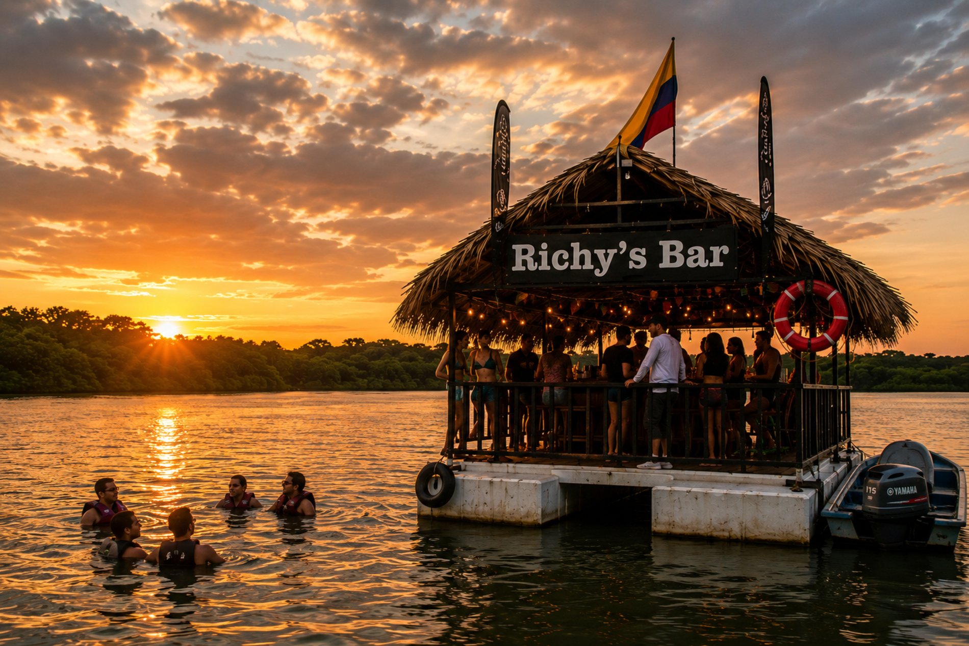 Richy's Bar al atardecer